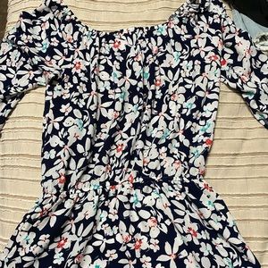 Flower shorts romper